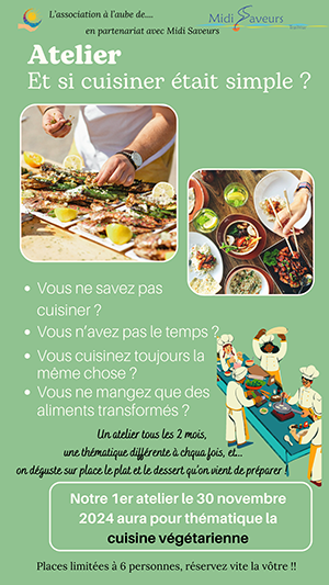 image atelier culinaire partenariat Midi Saveurs 